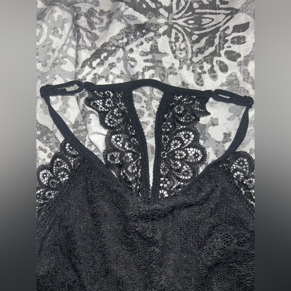 Aerie Black Lace Halter Bra - Picture 3 of 10